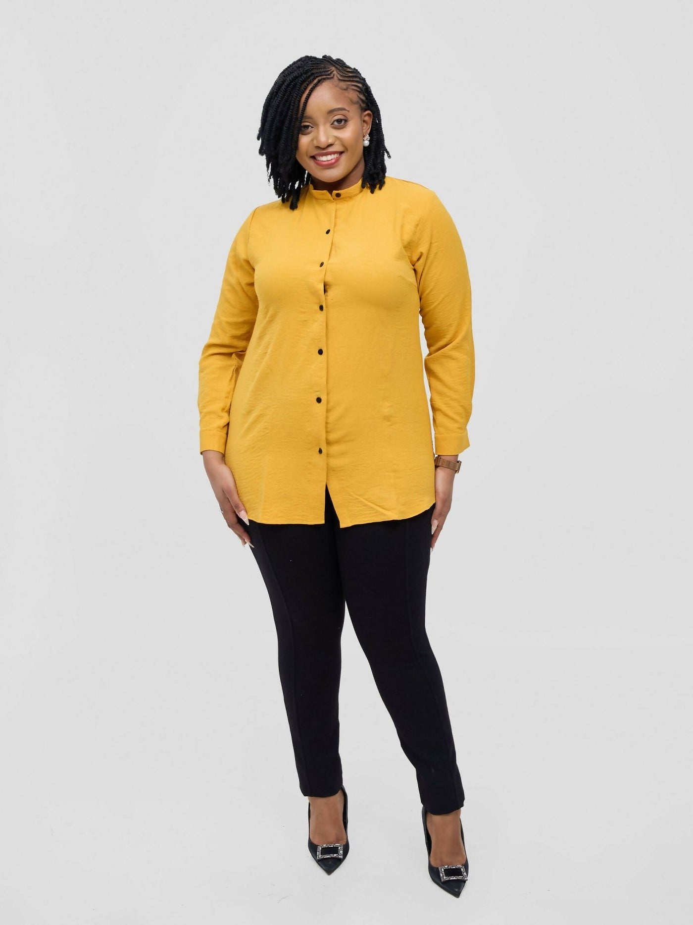 Chic Shirt Mastered - Yellow - Shopzetu