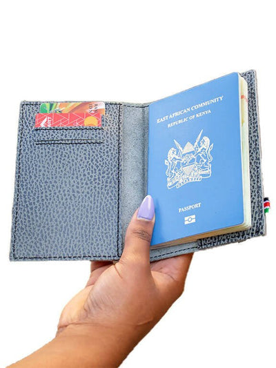 Uli Passport Holder - Blue - Shopzetu