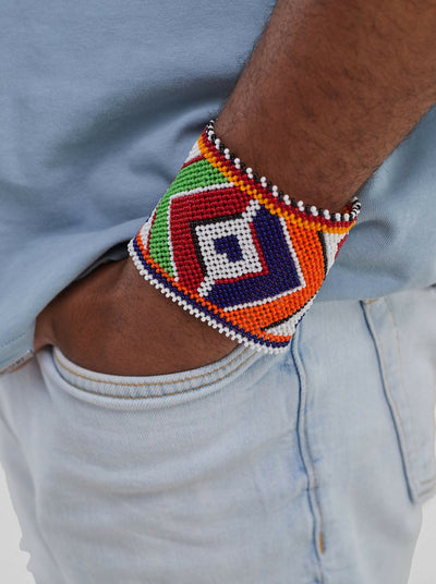 Meishan Curios Maasai Bangle - Multicolored