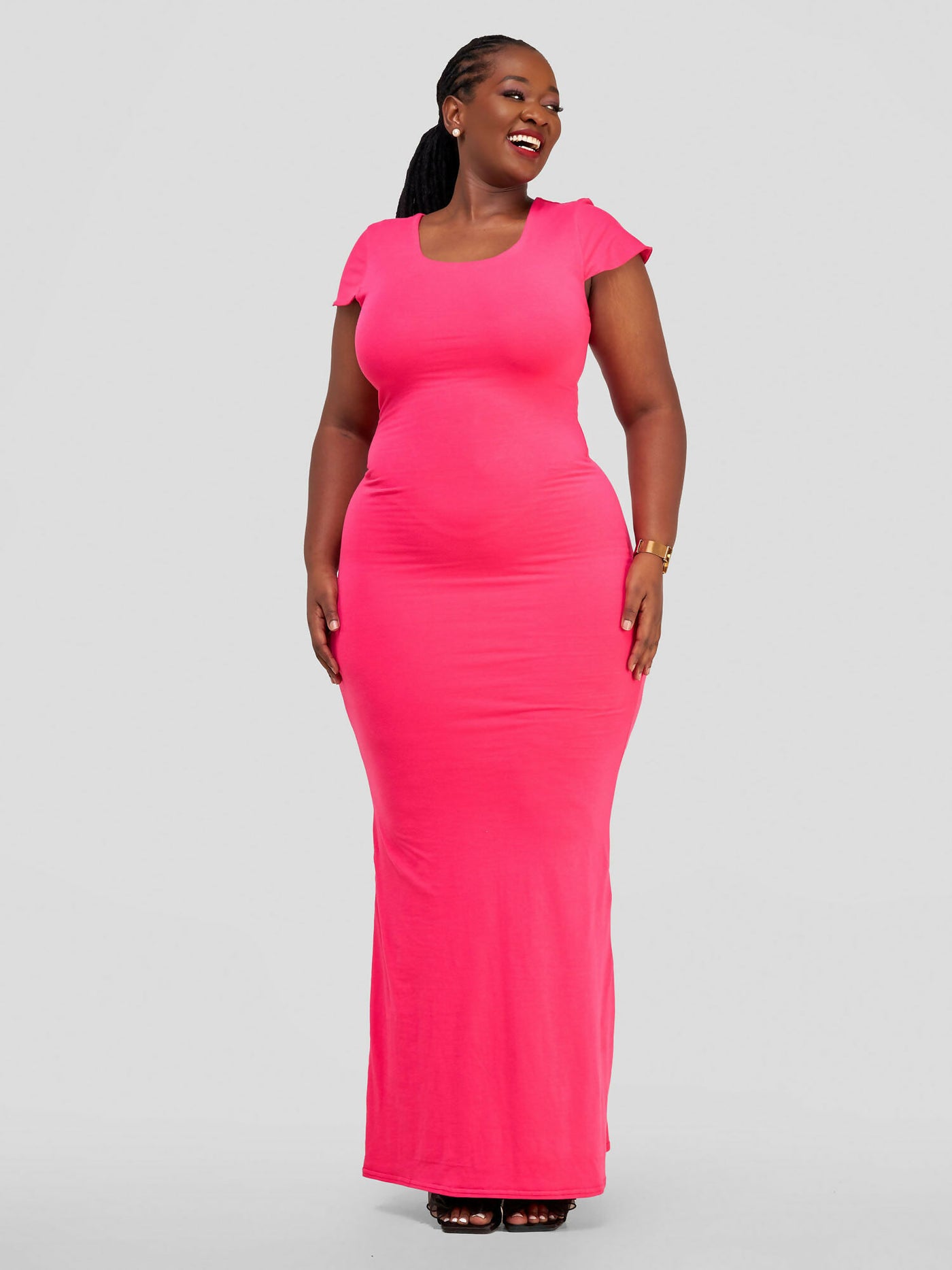 Tuli Leena Maxi Bodycon Dress - Pink