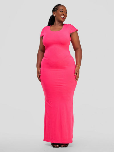 Tuli Leena Maxi Bodycon Dress - Pink