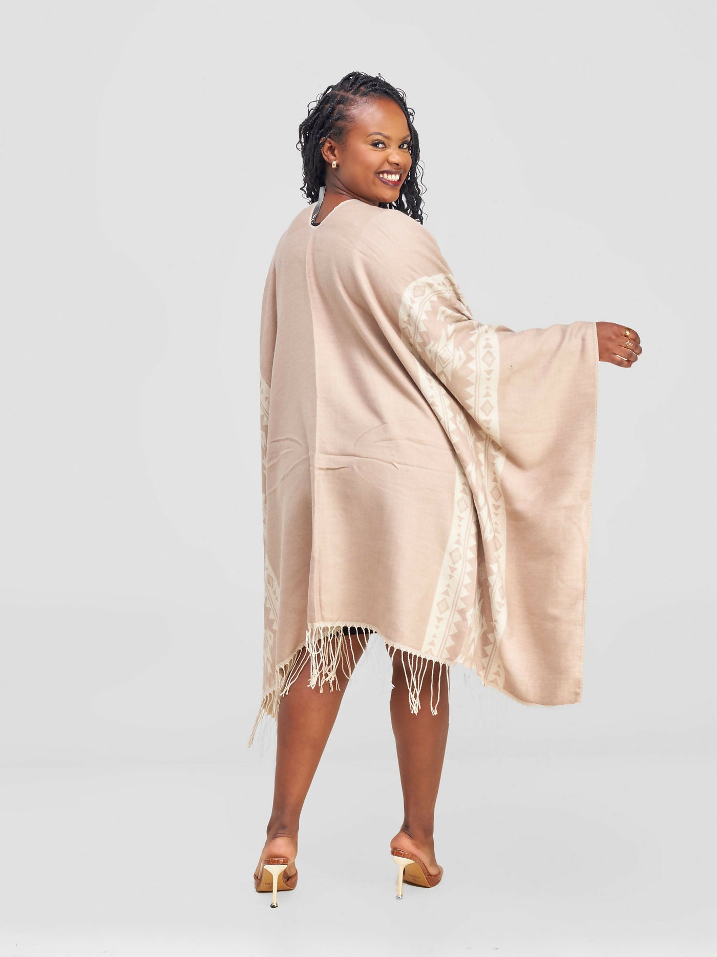 Afrodame Fani Poncho - Beige