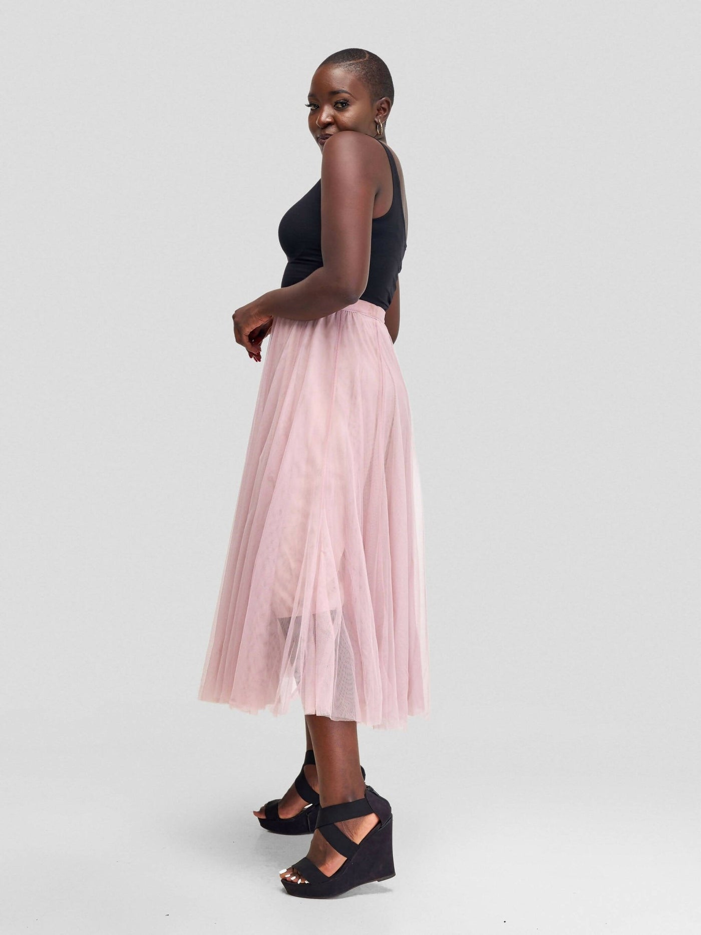 Fauza Design Tulle Skirt - Pink - Shopzetu
