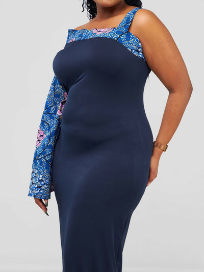 Nefpatra Africa Lara Dress - Blue - Shopzetu