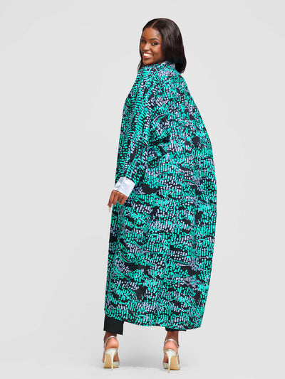 Halima Ankara Balloon Sleeve Kimono (1)