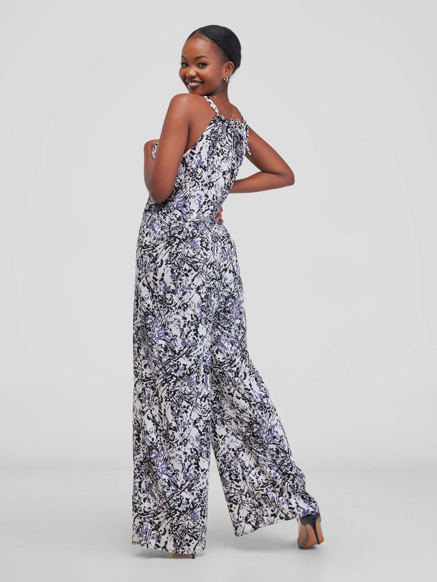 SMASH By Kaly Extra Breeze Floral Jumpsuit - Blue / White Print