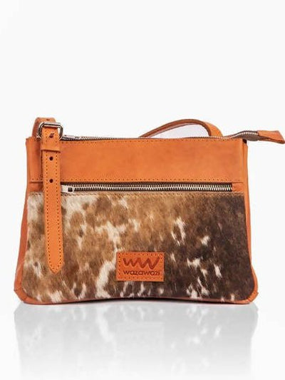 Wazawazi Kwena Sling Bag - Rust - Shopzetu