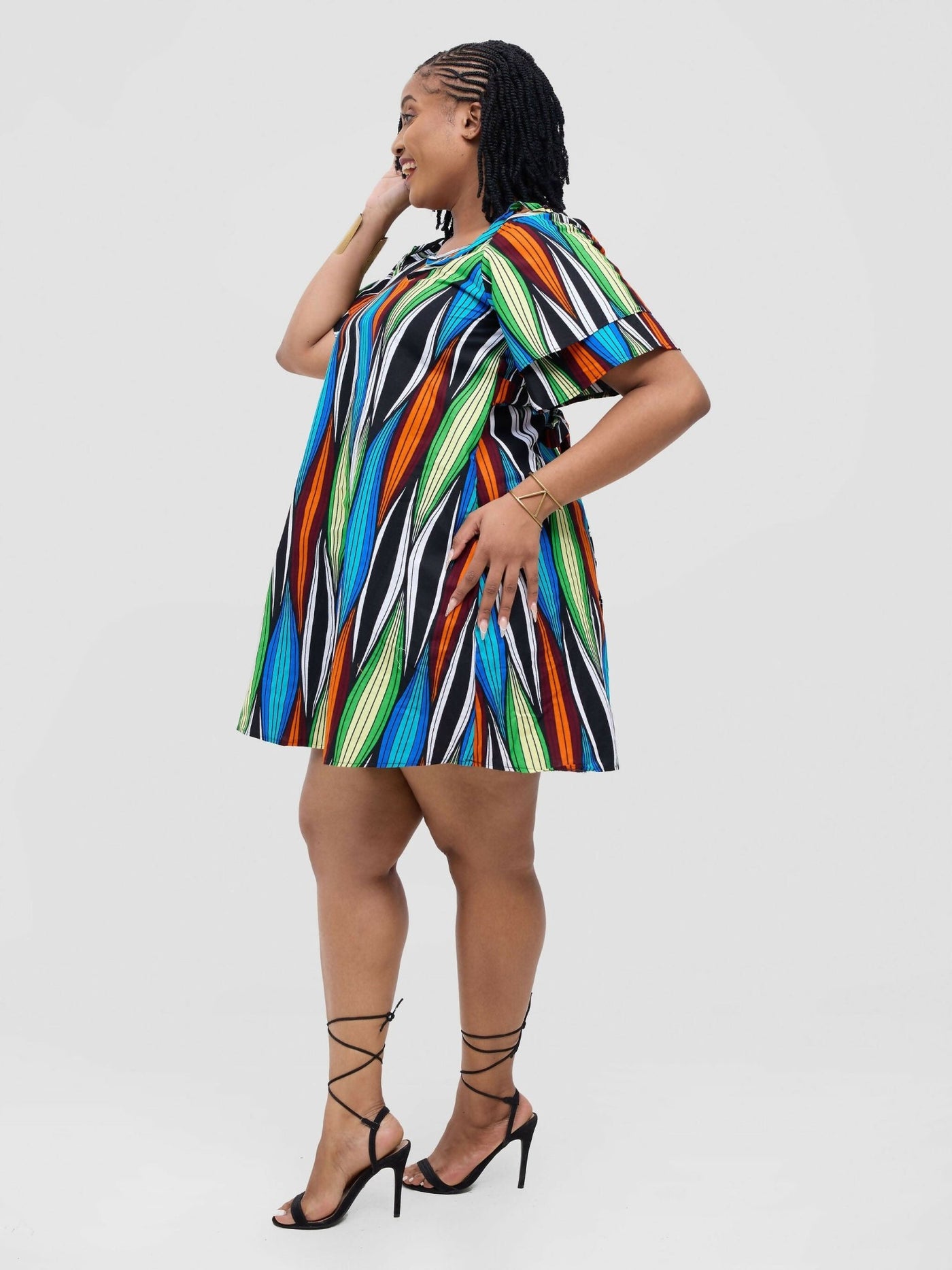 Dala Shift Dress - Multicolor - Shopzetu