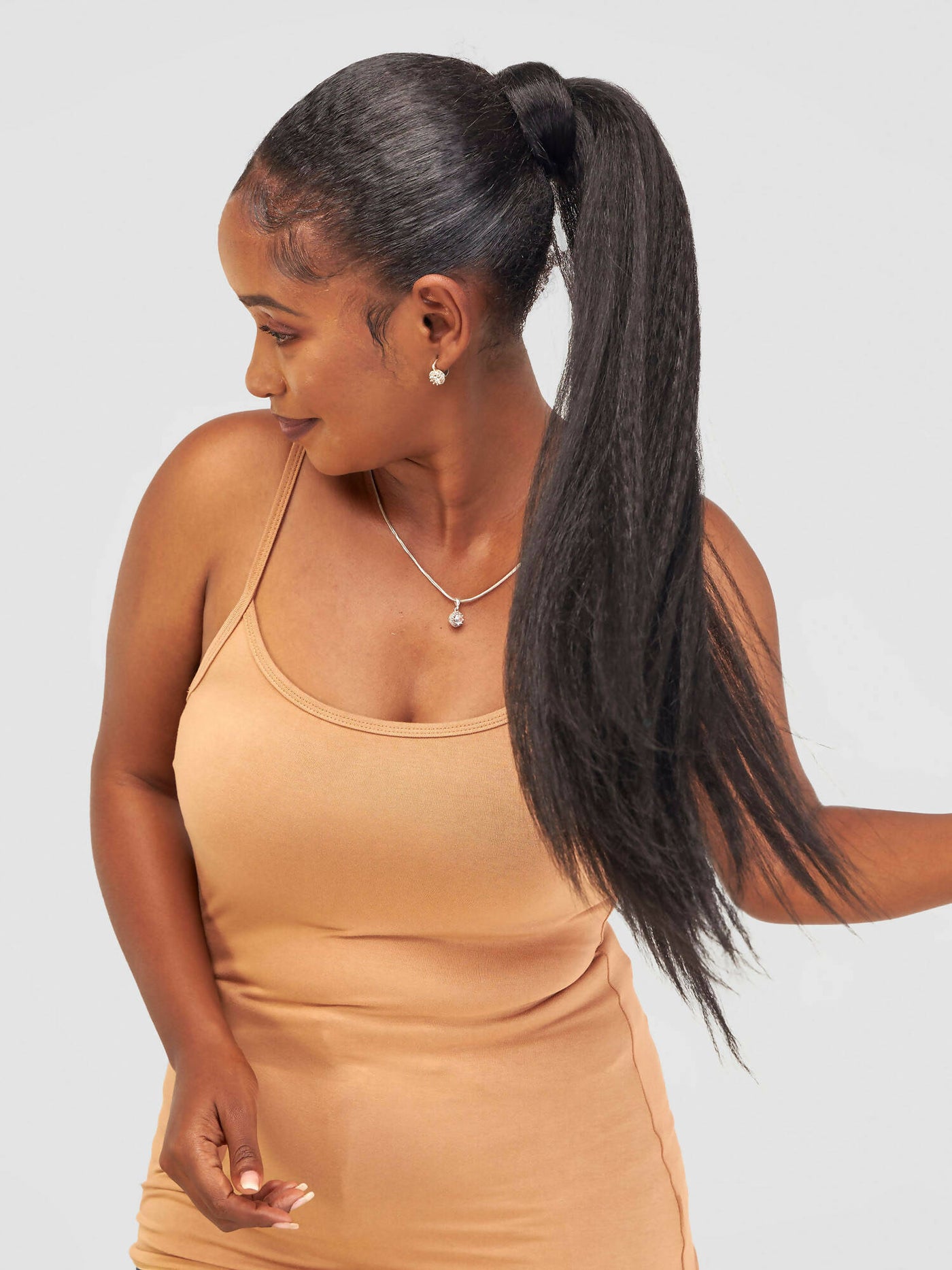Palm Cosmetics Instant Pony Wrap Hair Extension - Black - Shopzetu
