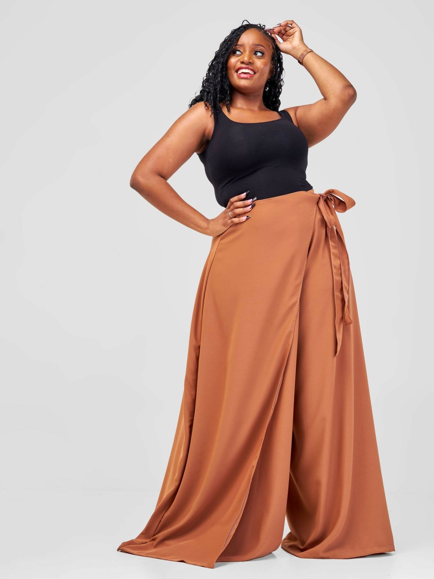 African Yuva Kipusa Pants - Caramel - Shopzetu