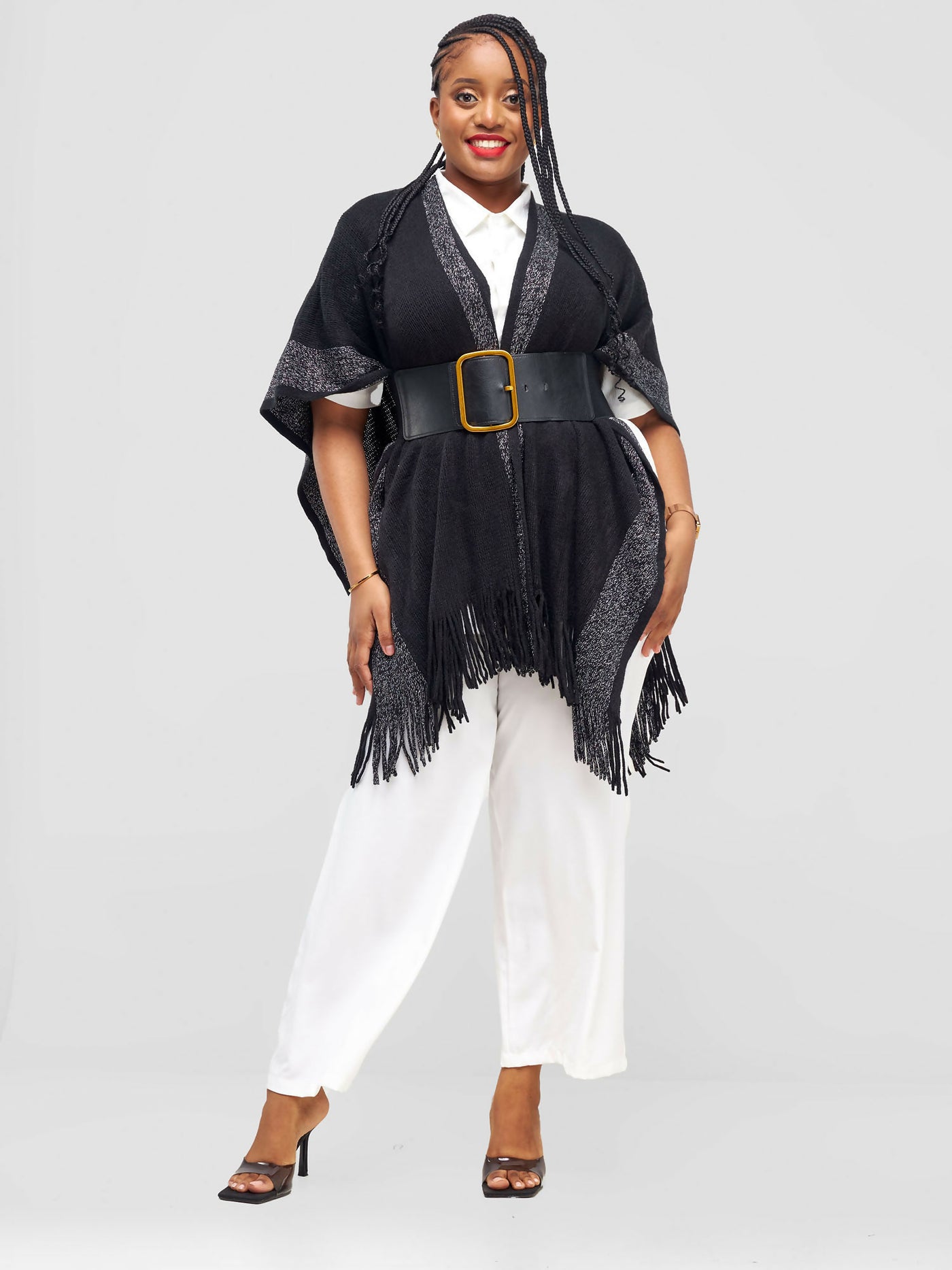 Afrodame Essential Poncho - Black