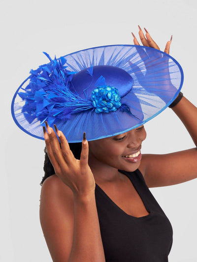 Hats And More Hat Fascinator - Blue - Shopzetu