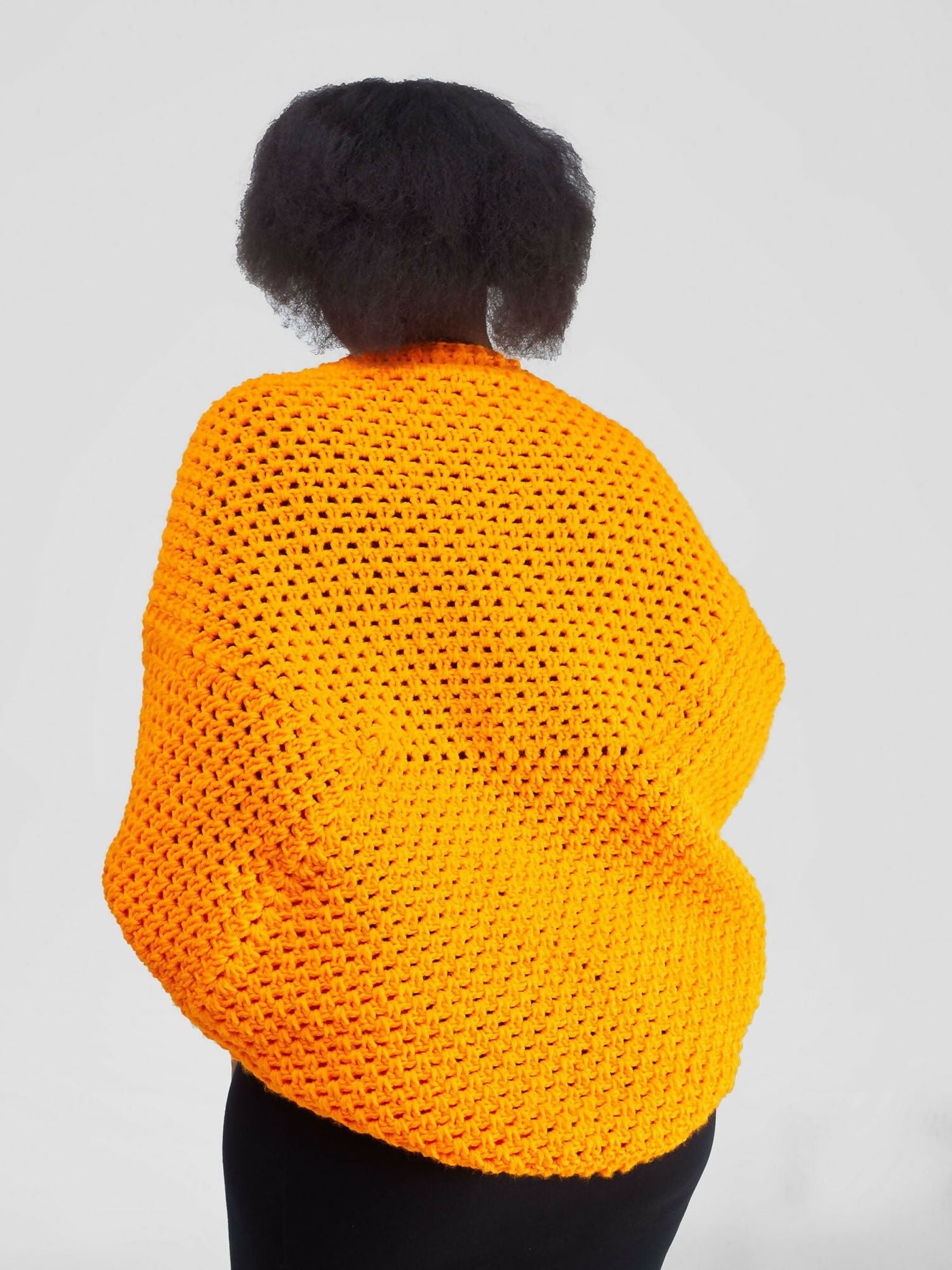 Timyt Urban Wear Crocheted Warm Shawl - Yellow / Mustard - Shopzetu