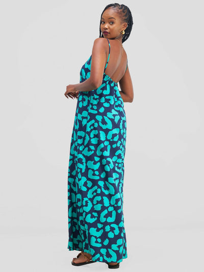 Stella Customized Kenya Dress - Animal Print - Shopzetu