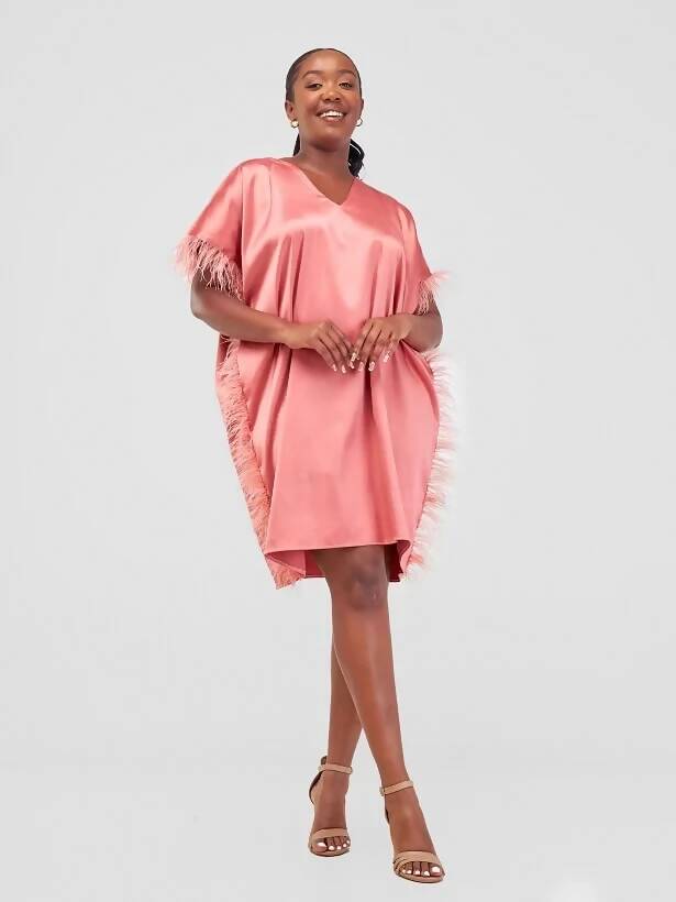 African Yuva Love Dress - Peach - Shopzetu