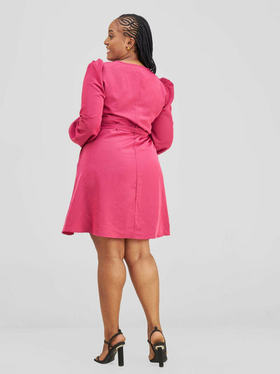 Lizola Chausiku Shift Dress - Pink - Shopzetu