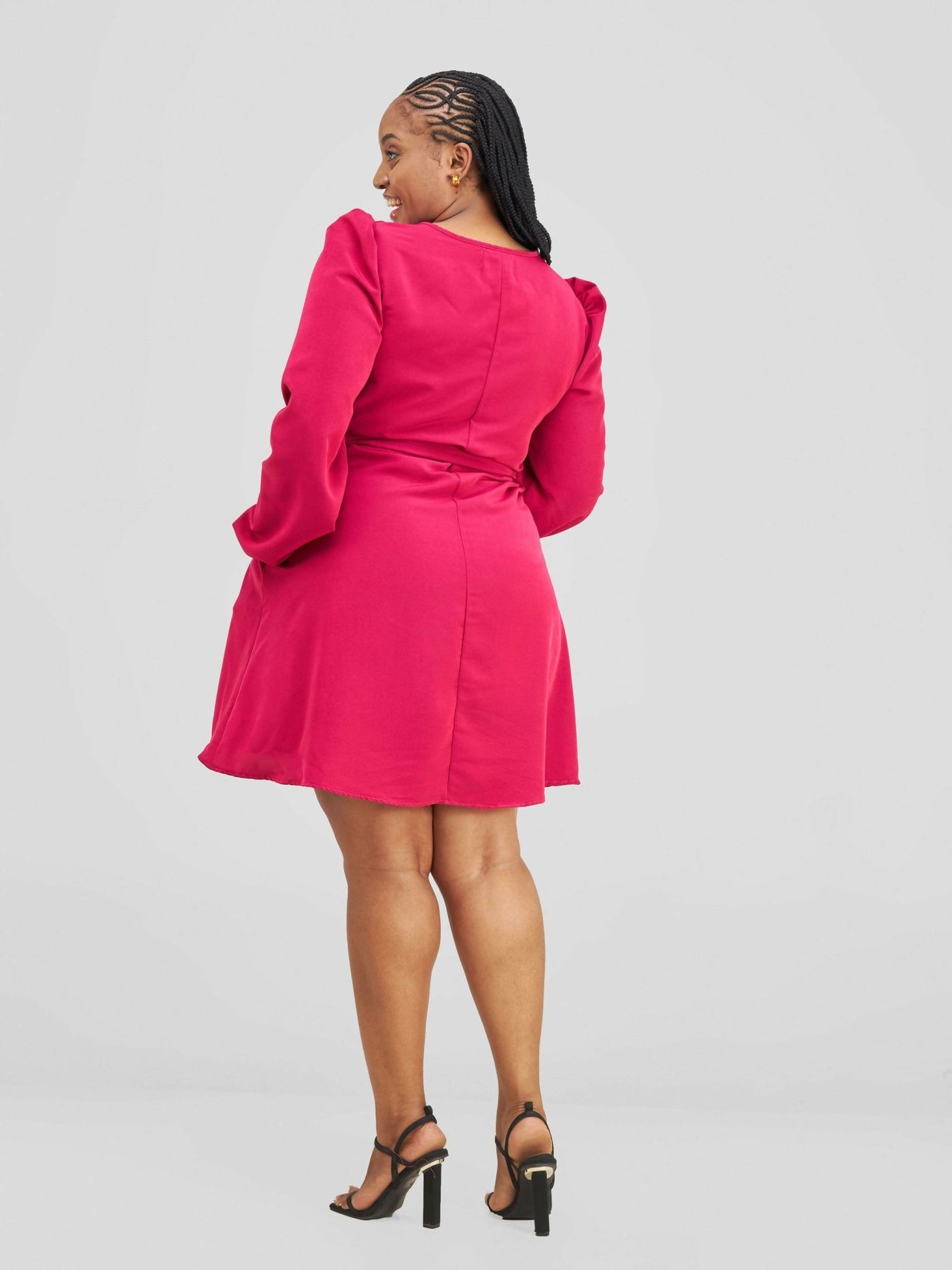 Lizola Chiagoze Shift Dress - Hot Pink - Shopzetu