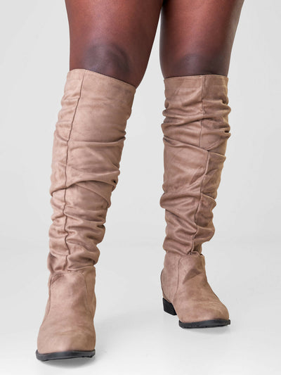 Be Unique Asos Statement Boot - Beige