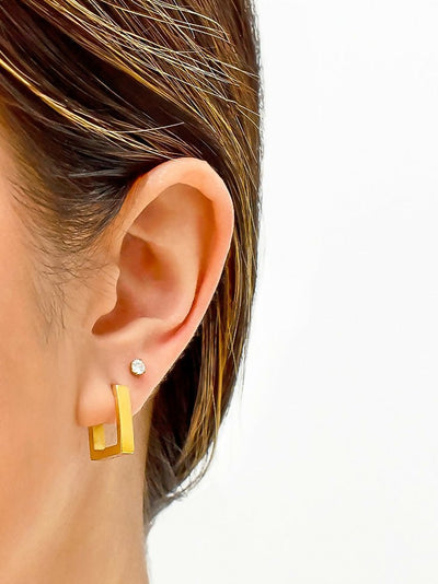 Her Essence Blair Hoops Waterproof Earring - Gold - Shopzetu