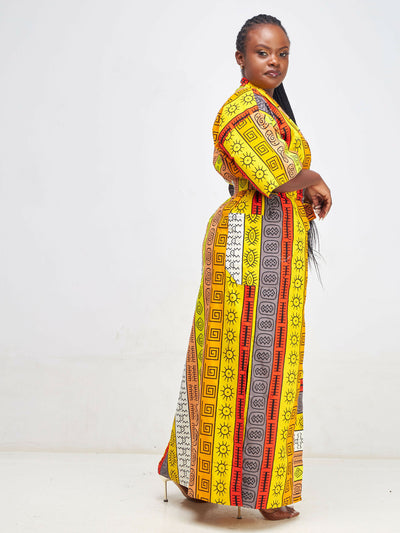 Purple Thread Dahomey Kimono - Yellow / Orange