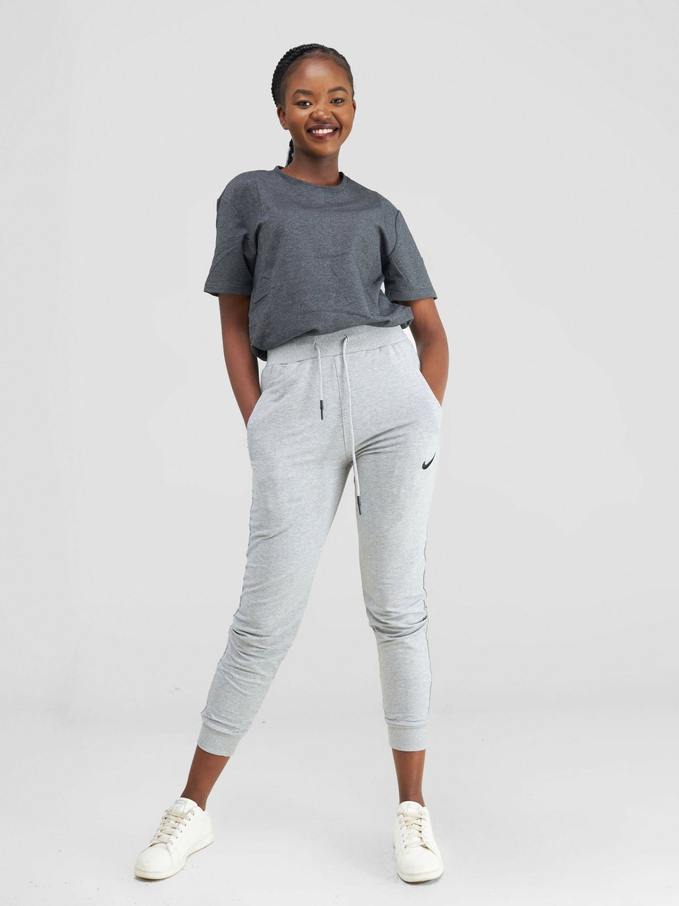 Stylish Sisters Leisure & Workout Ladies Pant - Light Grey - Shopzetu