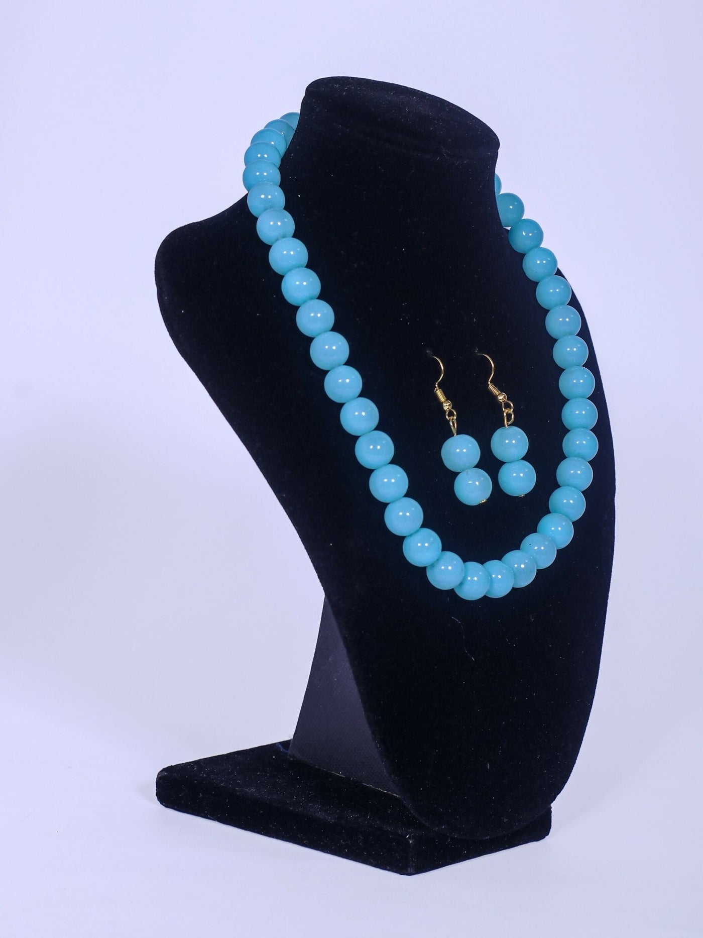 Klewisia Closet Shiny Pearls Necklace - Blue - Shopzetu