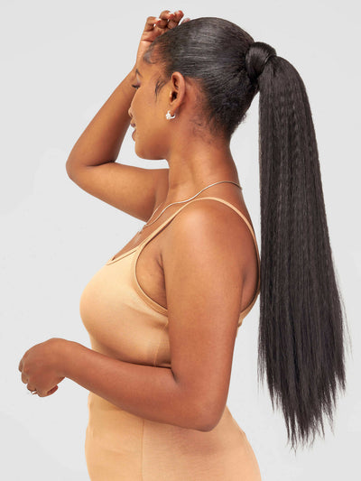 Palm Cosmetics Instant Pony Wrap Hair Extension - Black - Shopzetu