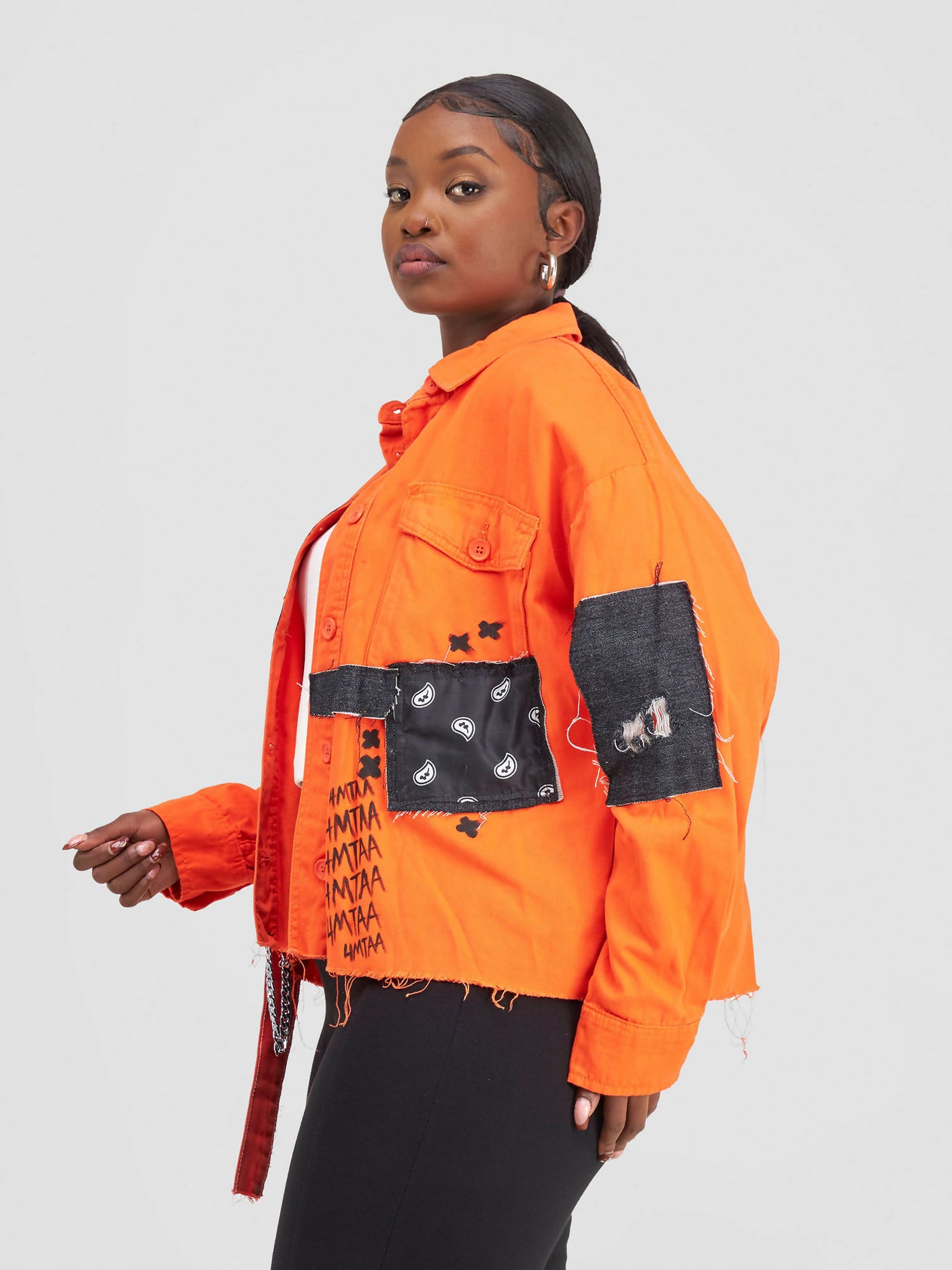 4Mtaa Feeling The Love Jacket - Orange