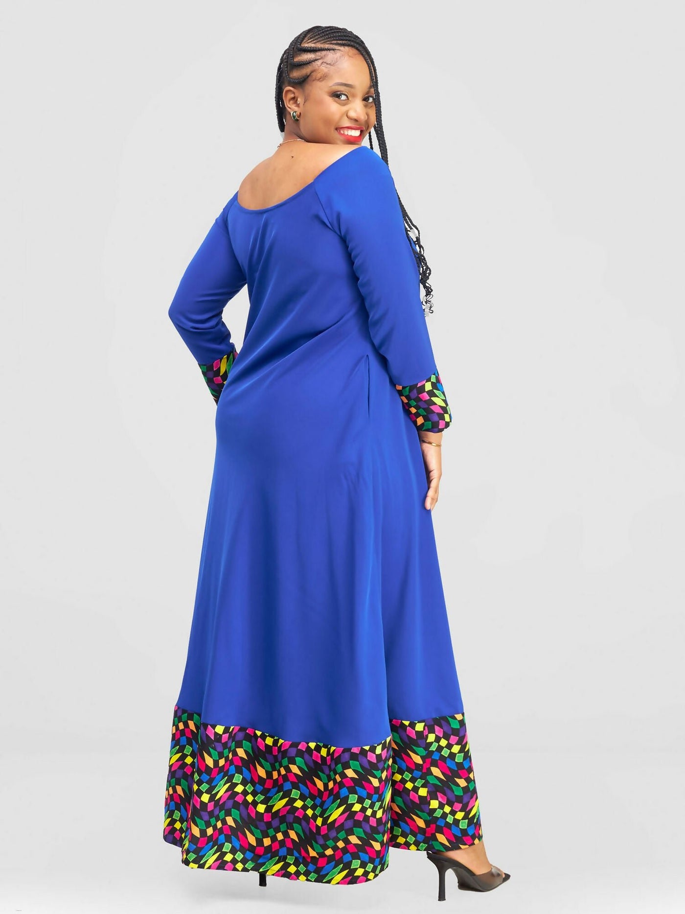 Jolly Fancy Wear Tulia Maxi Dress - Royal Blue - Shopzetu