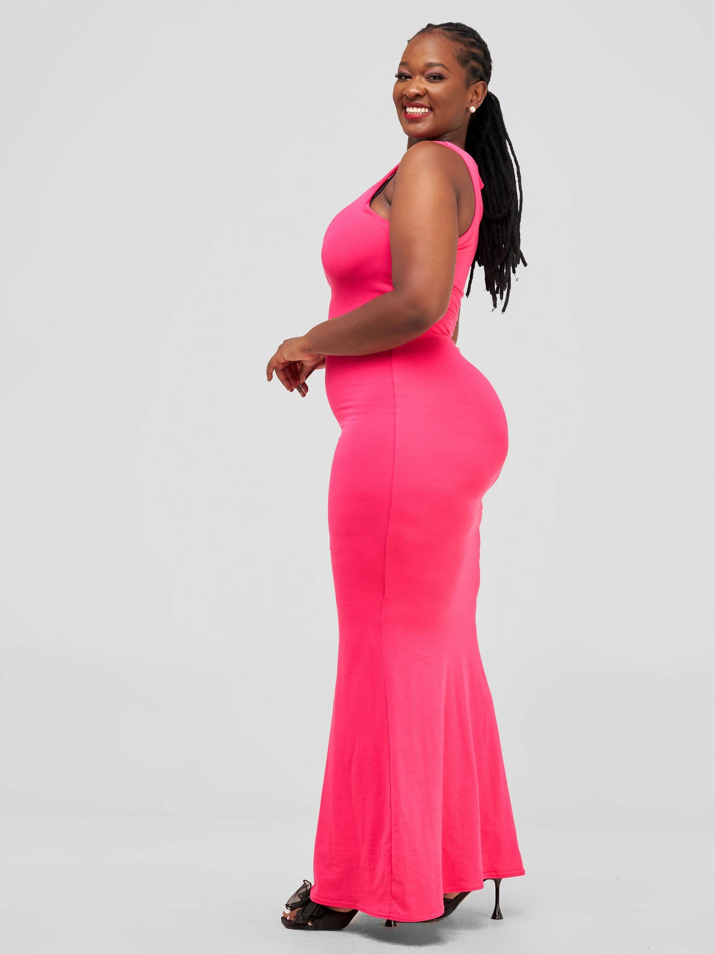 Tuli Kira Maxi Bodycon Dress - Pink