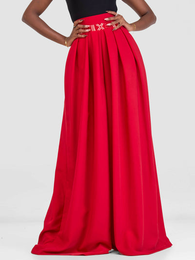 Robin Palazzo Pants - Red