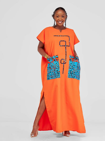 Arui Bisa Kaftan - Orange - Shopzetu