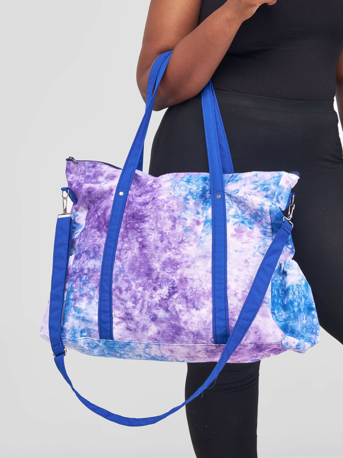 Crafts With Meaning Tie & Dye Diaper Bag - Blue / Purple
