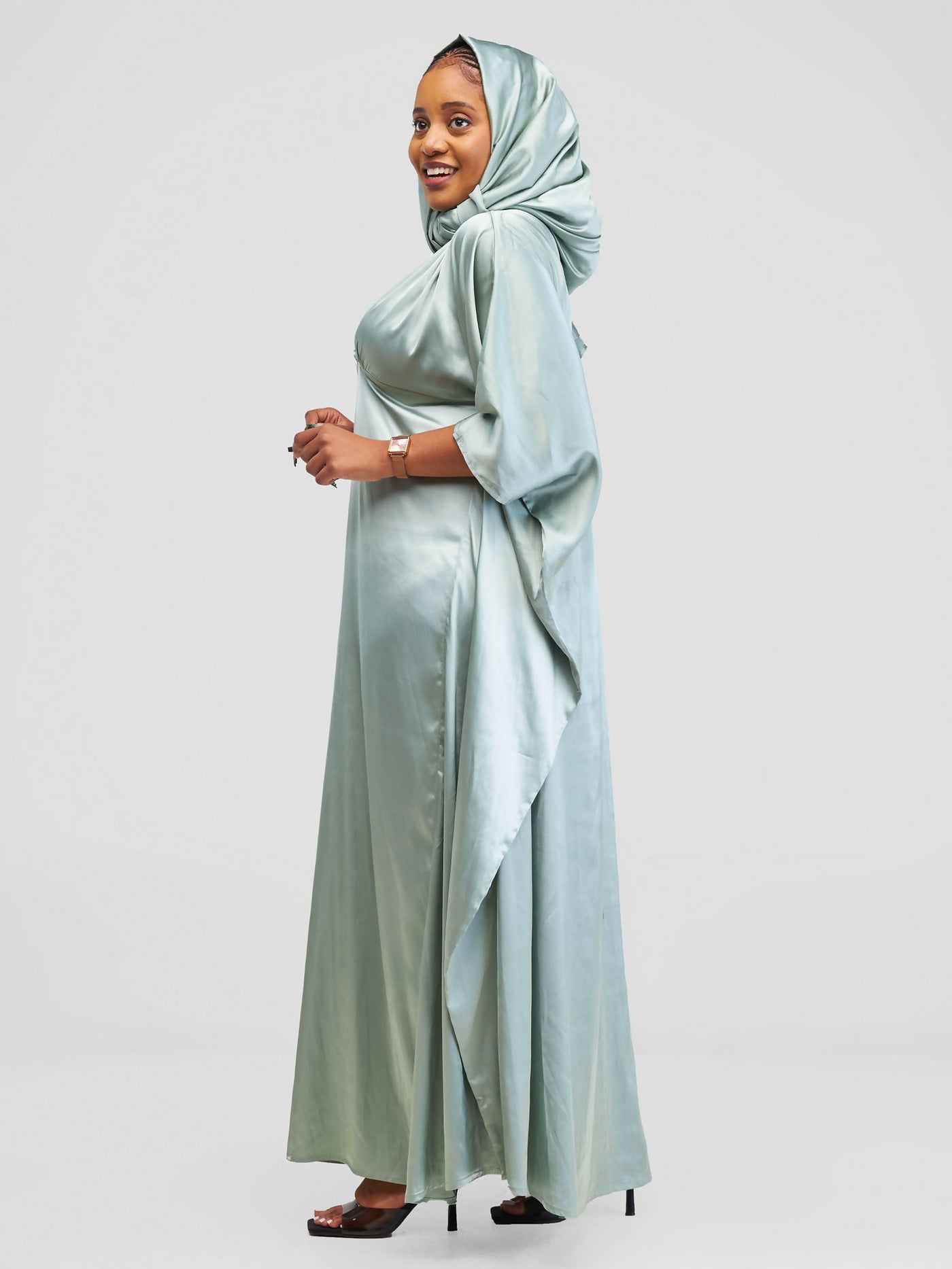 Malak Modest Mapenzi Dress - Kijani ( Mint Green)