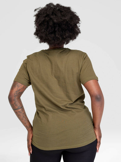 Vazi Afriq Unisex Cotton Jersey T- Shirt - Green