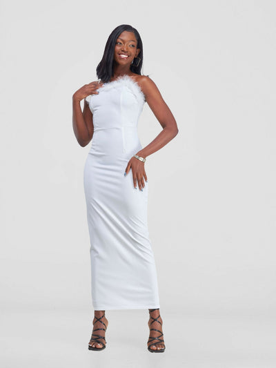 Stylish Sisters Maxi Dress - White - Shopzetu