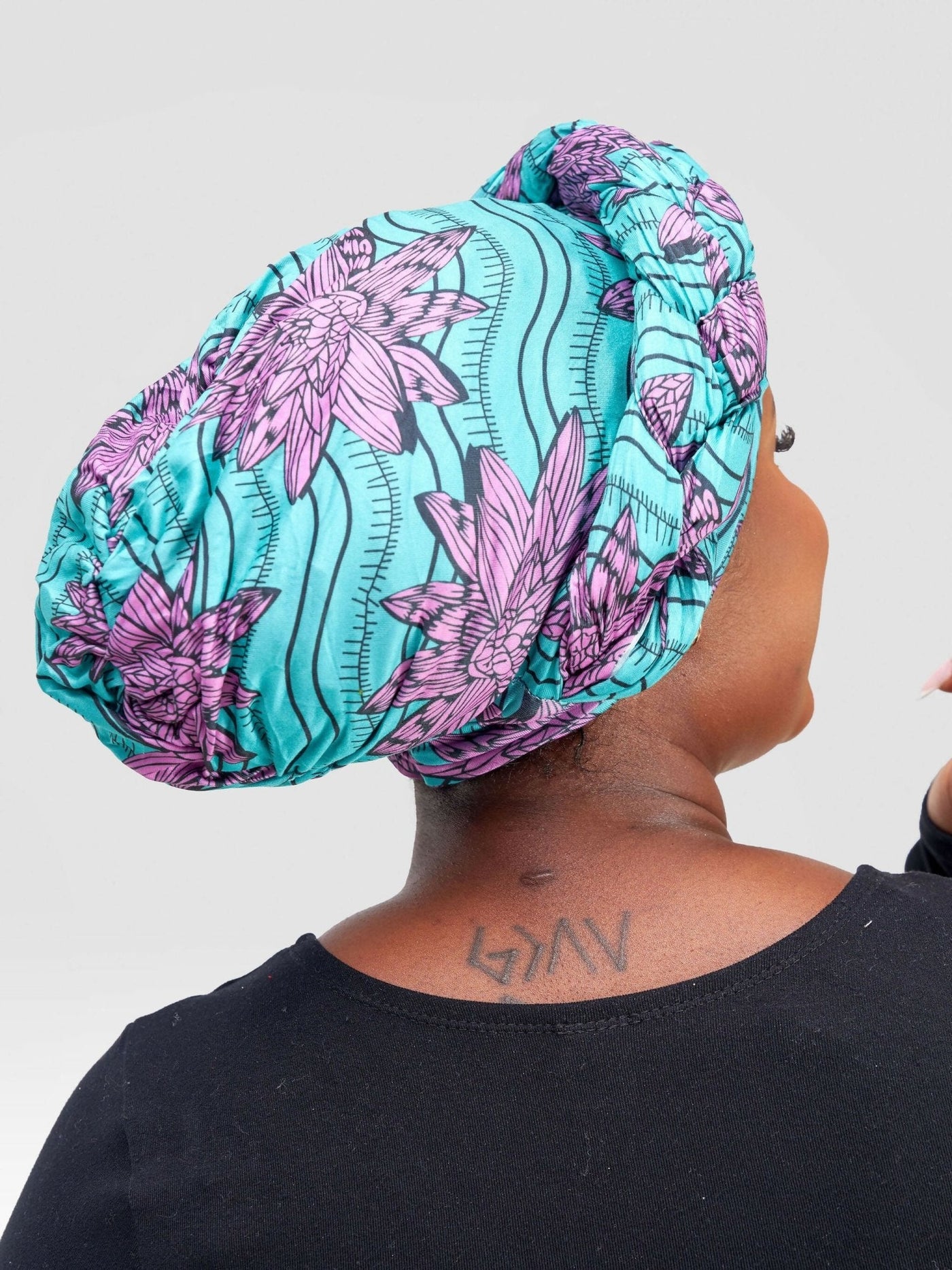 Turban Bundle - Blue Floral & Burnt Orange