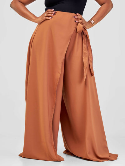 African Yuva Kipusa Pants - Caramel - Shopzetu