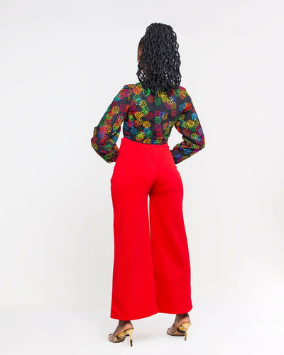 Limeira Pant Set - Red - Shopzetu