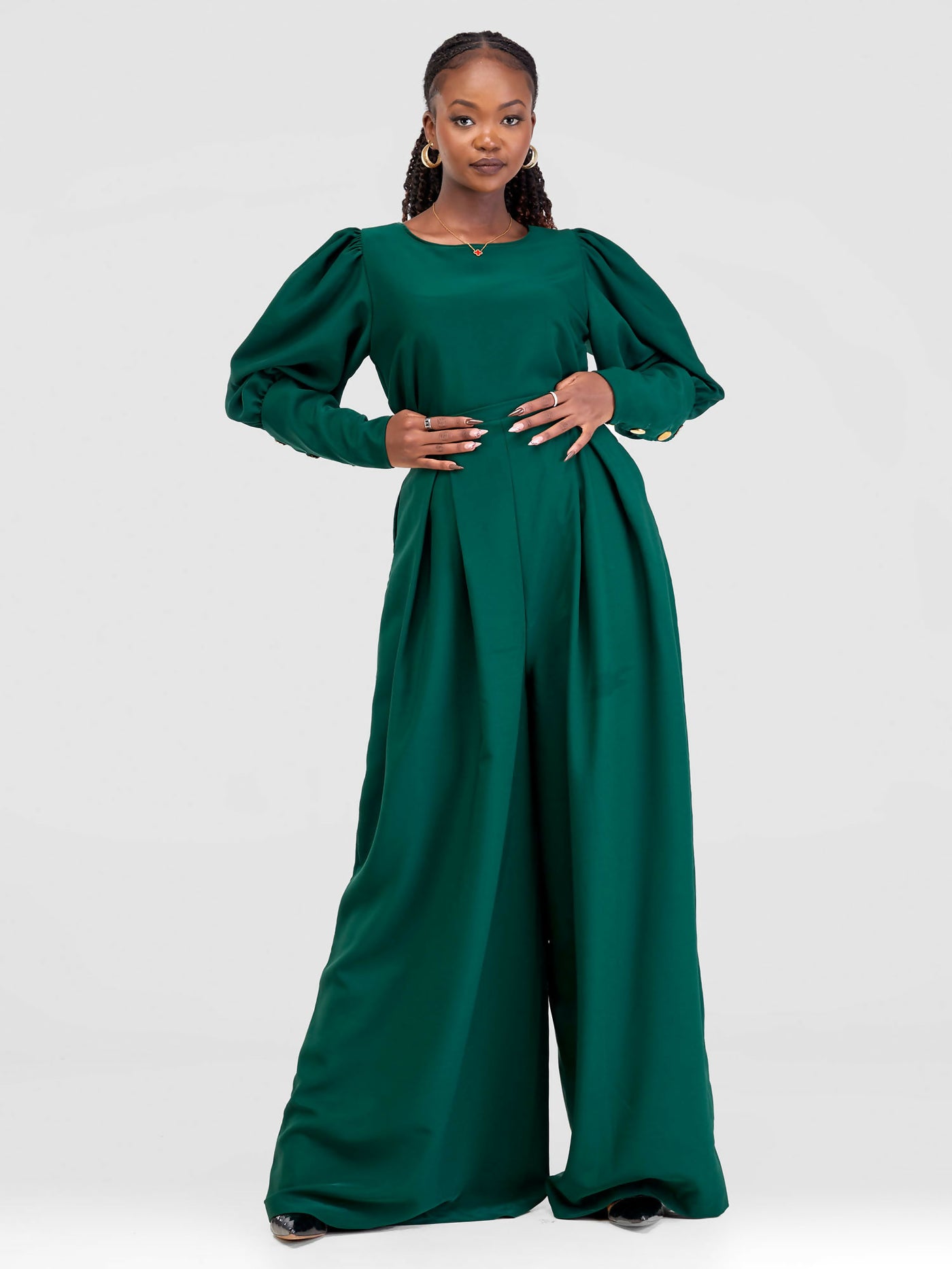 Mwasi Palazzo And Top Set - Green