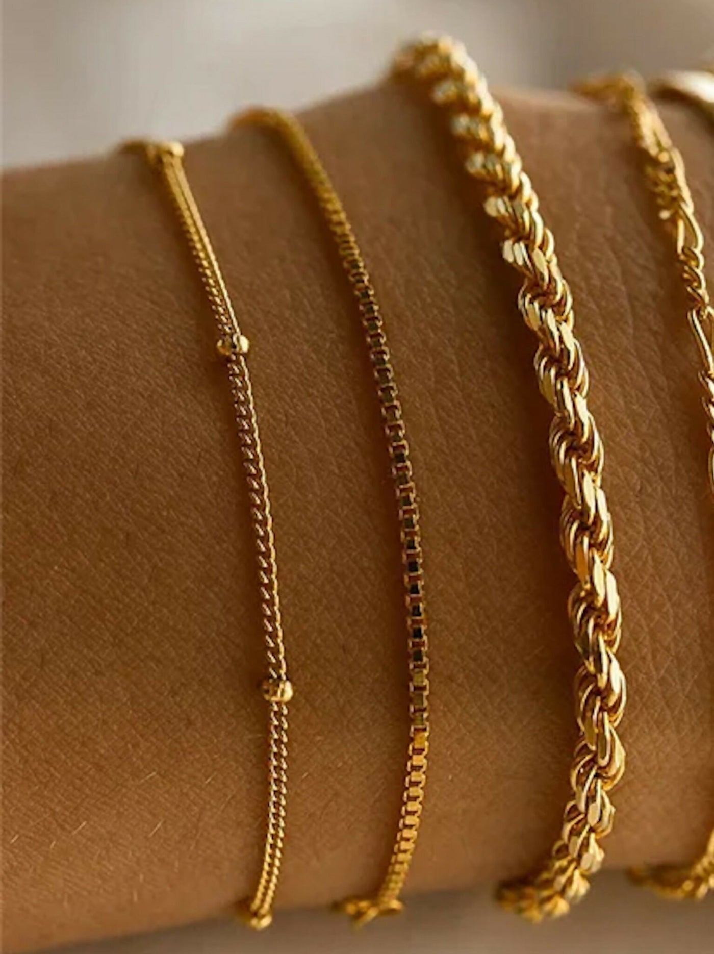 Her Essence Waterproof Arielle Bracelet/Anklet - Gold - Shopzetu