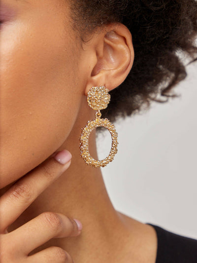 Lizola Zari Earrings - Rose Gold - Shopzetu