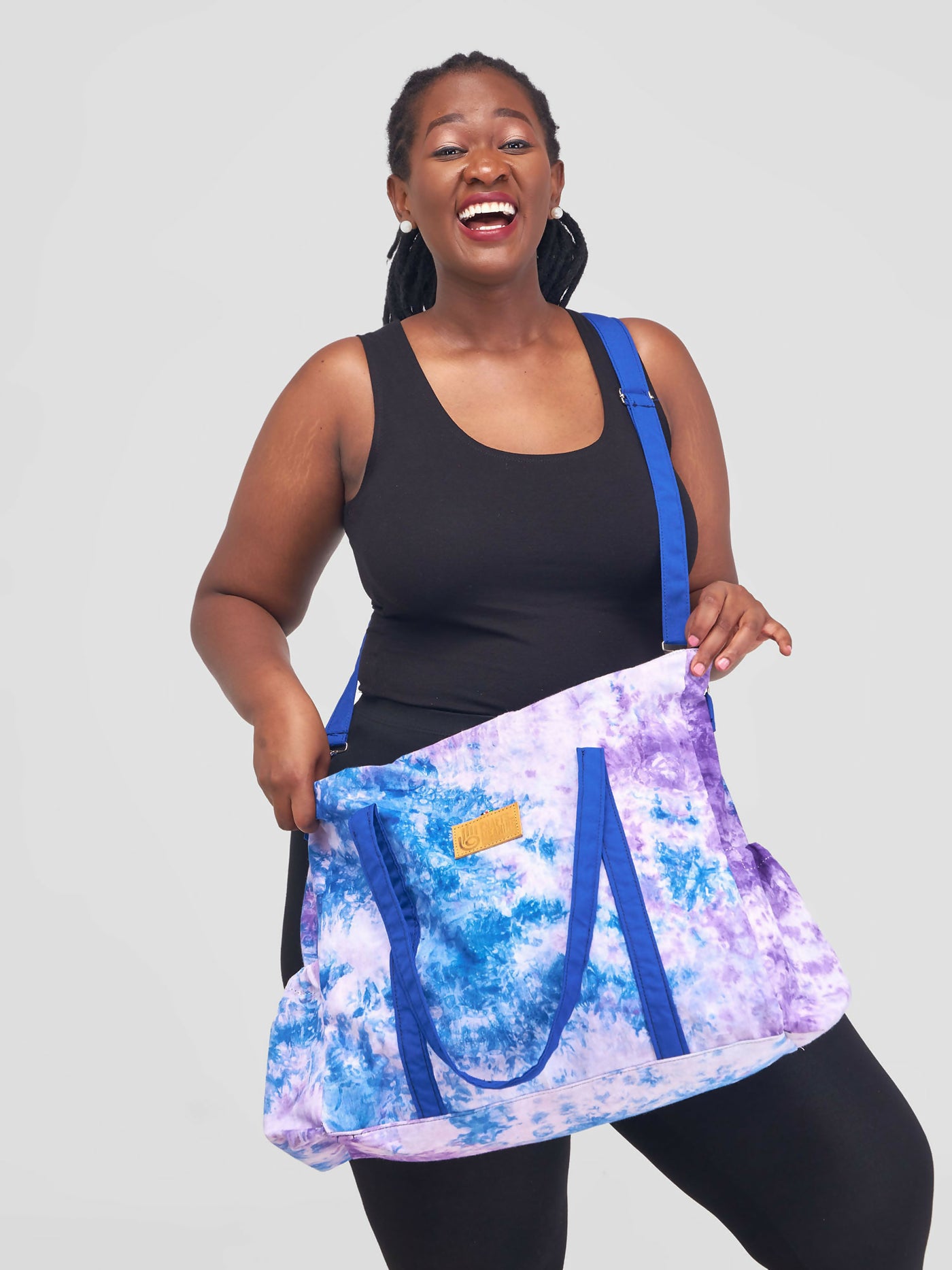 Crafts With Meaning Tie & Dye Diaper Bag - Blue / Purple