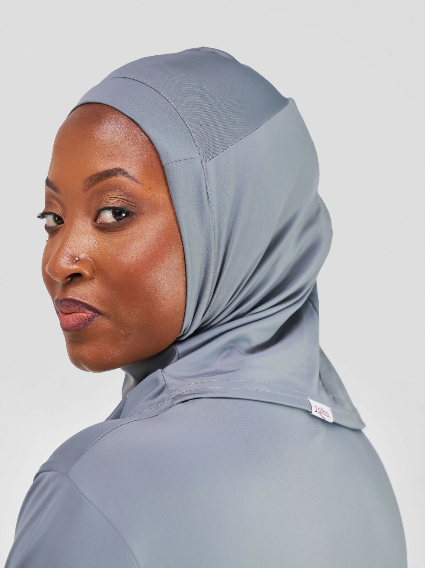 Zaiba Creations Modest Workout Sports Hijab - Grey - Shopzetu