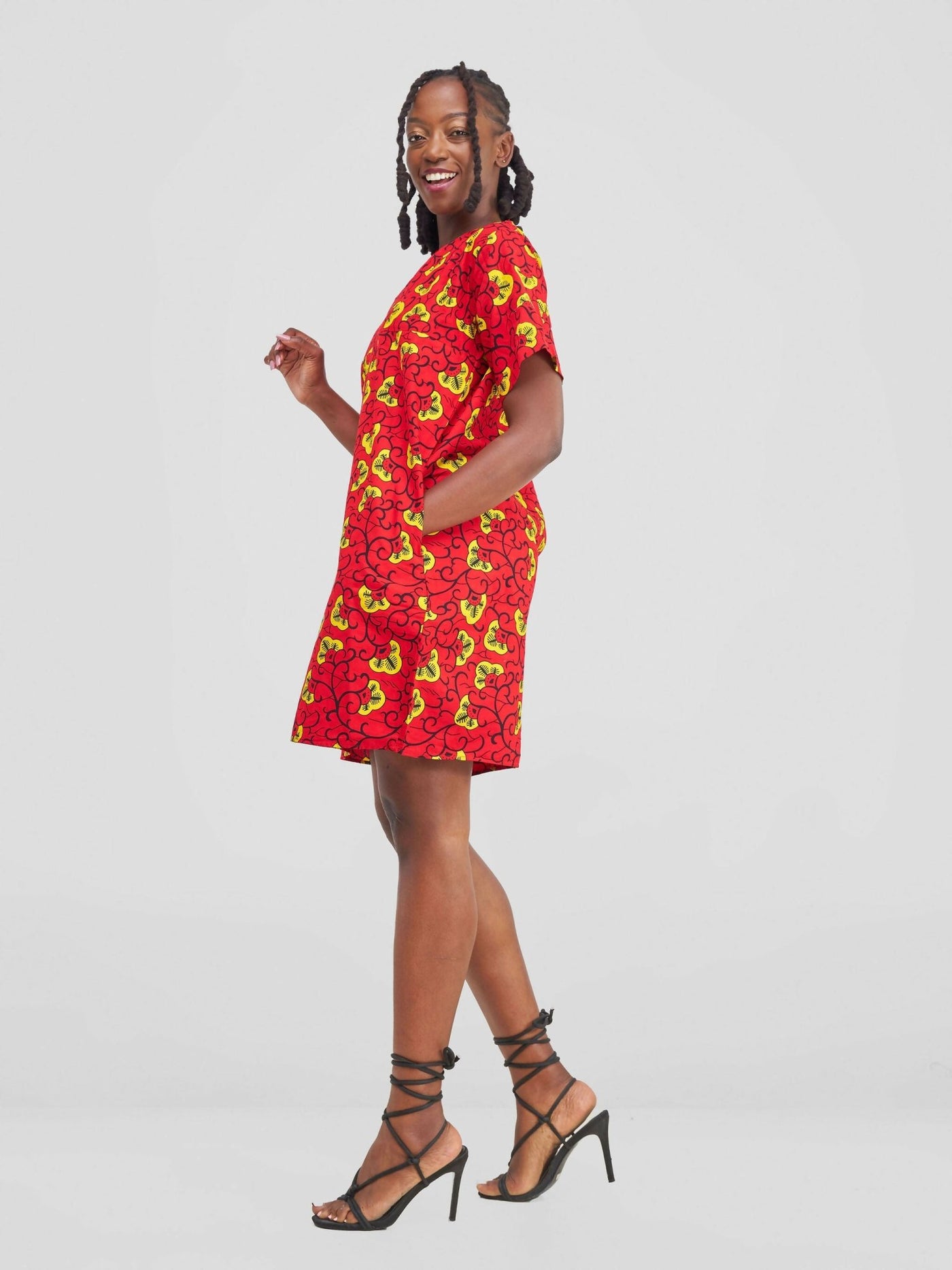 Rue Dress - Red - Shopzetu