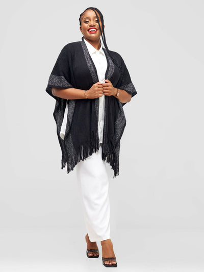 Afrodame Essential Poncho - Black