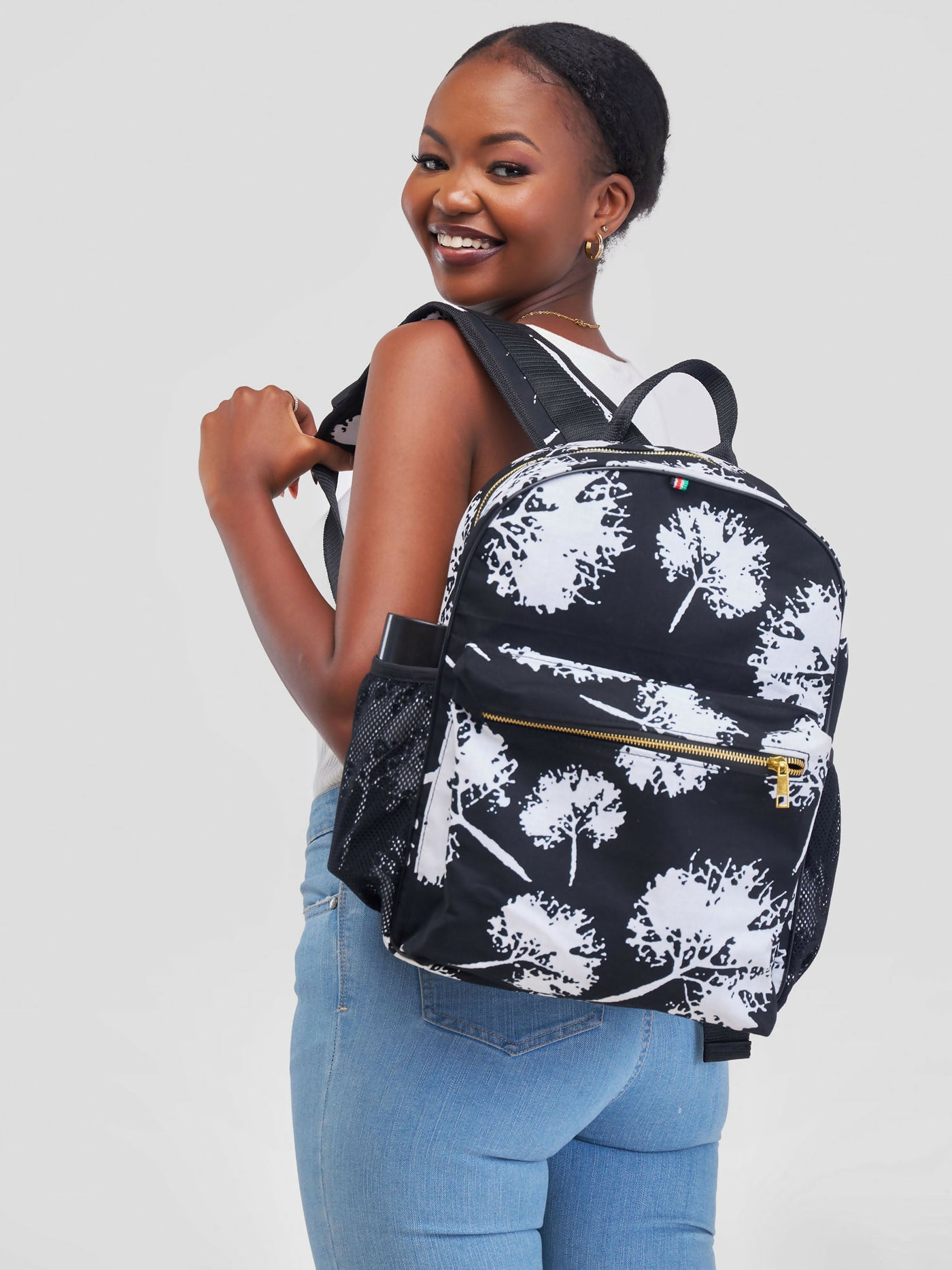 Ankara Artifacts Thandi Backpacks - Black / White