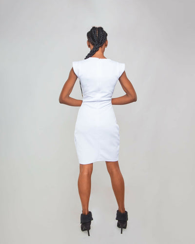 Da'Joy Fashions Chandeline Dress - White - Shopzetu