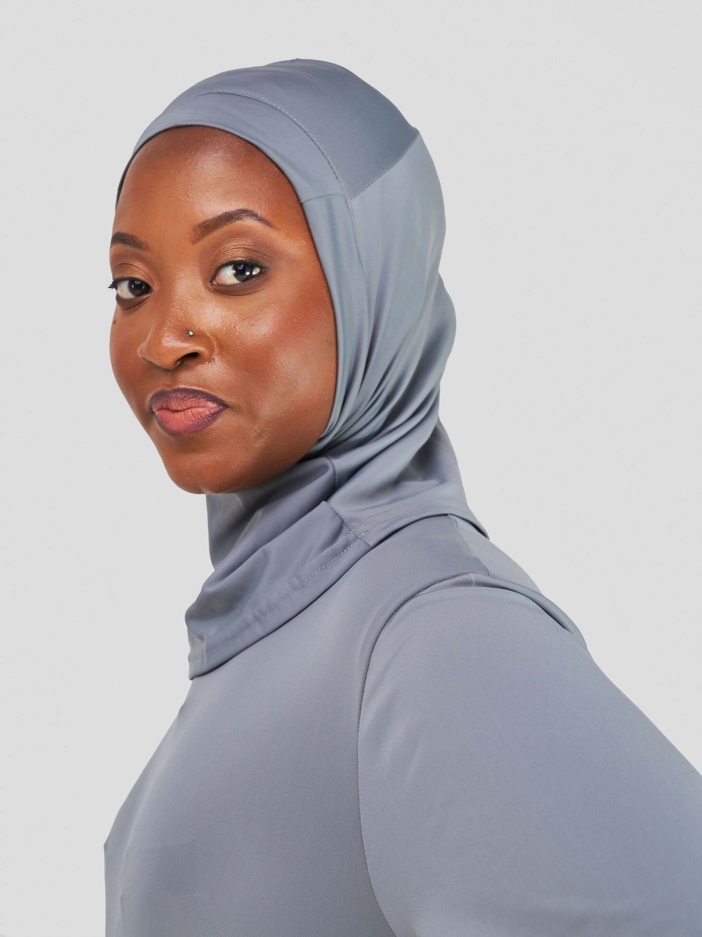 Zaiba Creations Modest Workout Sports Hijab - Grey - Shopzetu