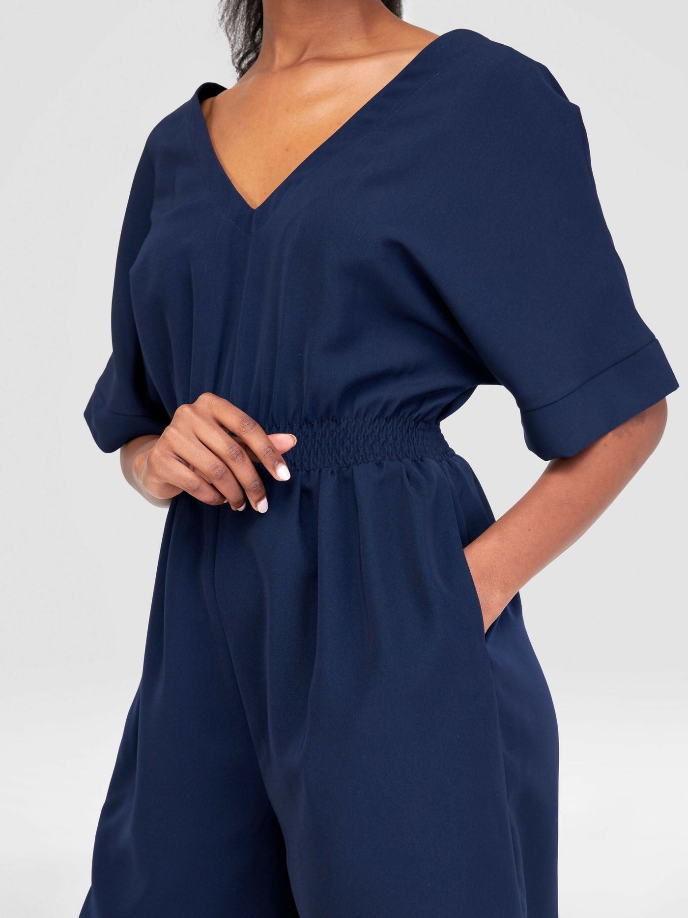 Purple Thread Rossa Romper - Navy Blue - Shopzetu